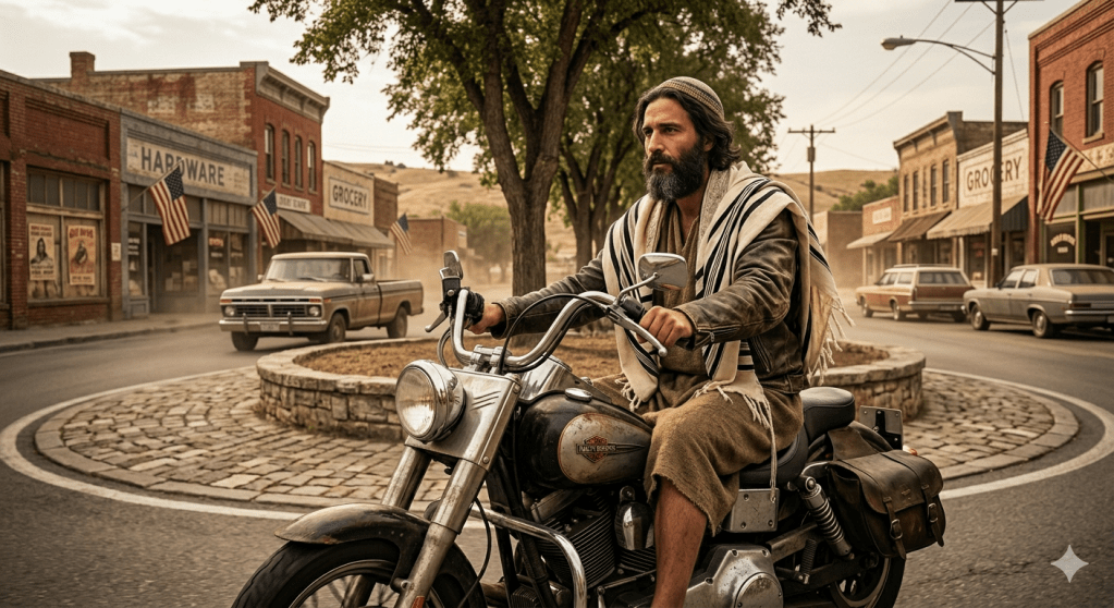 I saw the messiah riding a harley&nbsp;davidson